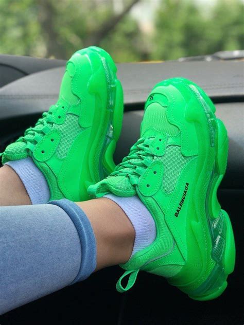 bright green sneakers for women.